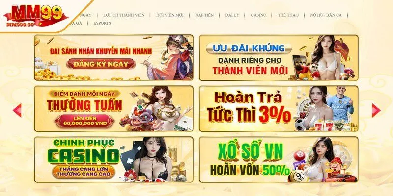 Có nhiều dạng hoàn trả hấp dẫn để thành viên lựa chọn